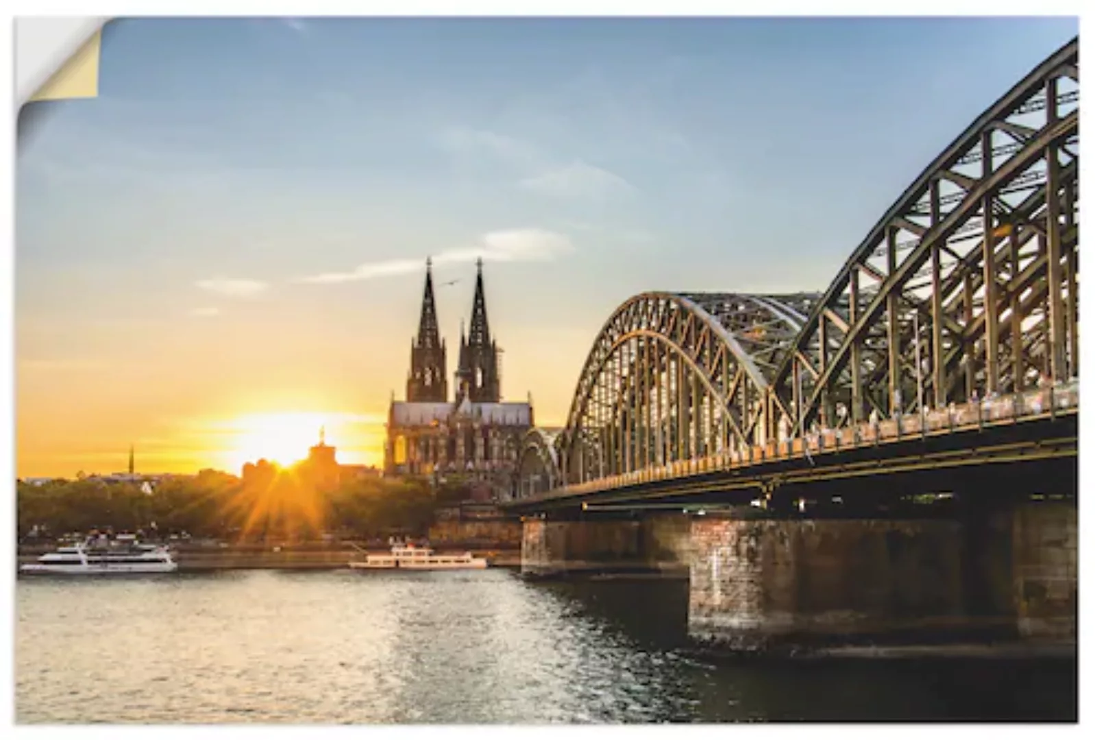 Artland Wandbild »Kölner Dom«, Deutschland, (1 St.), als Poster, Wandaufkle günstig online kaufen