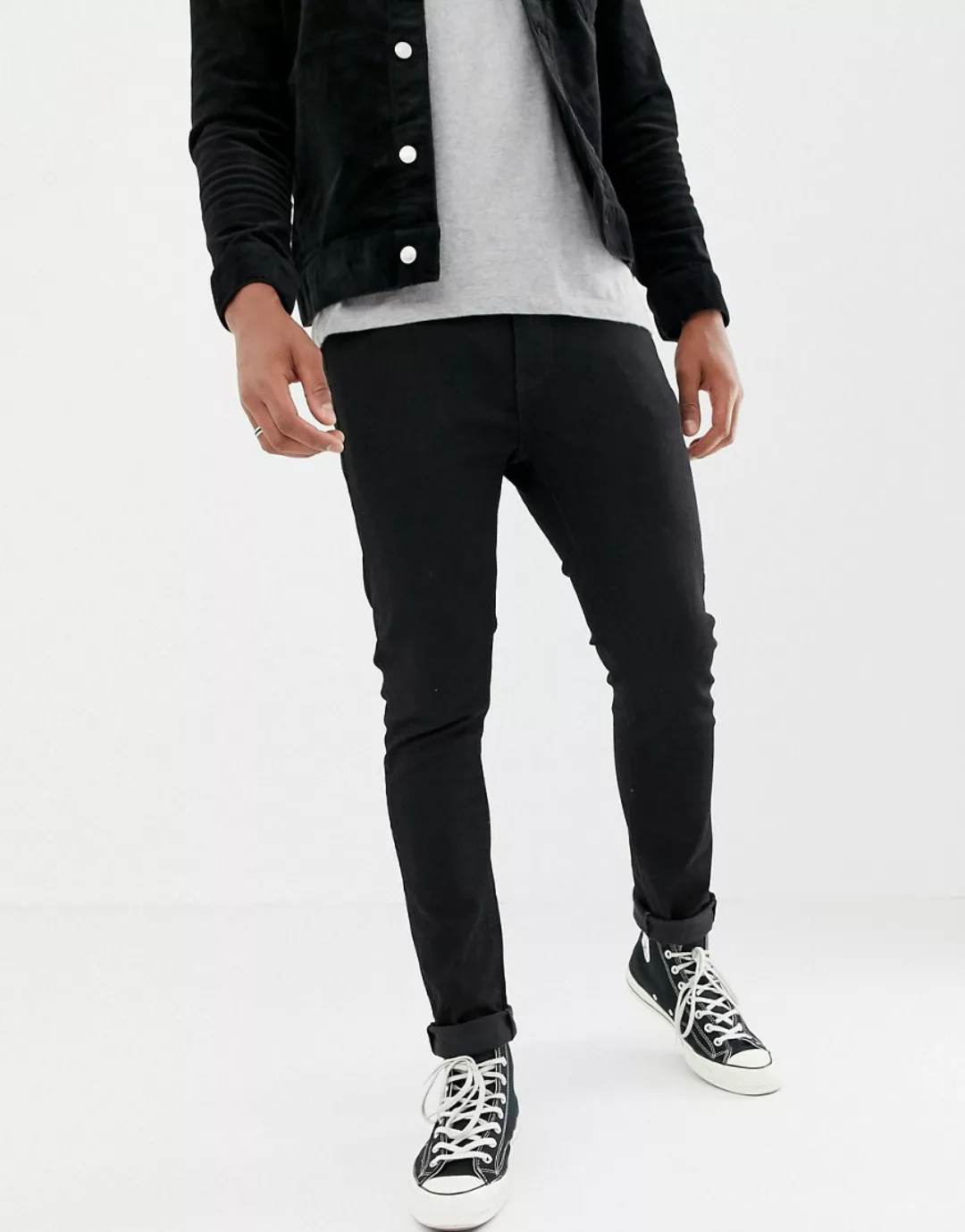 Levi's 510 – Jeans in enger Passform mit normaler Bundhöhe in schwarzer "St günstig online kaufen