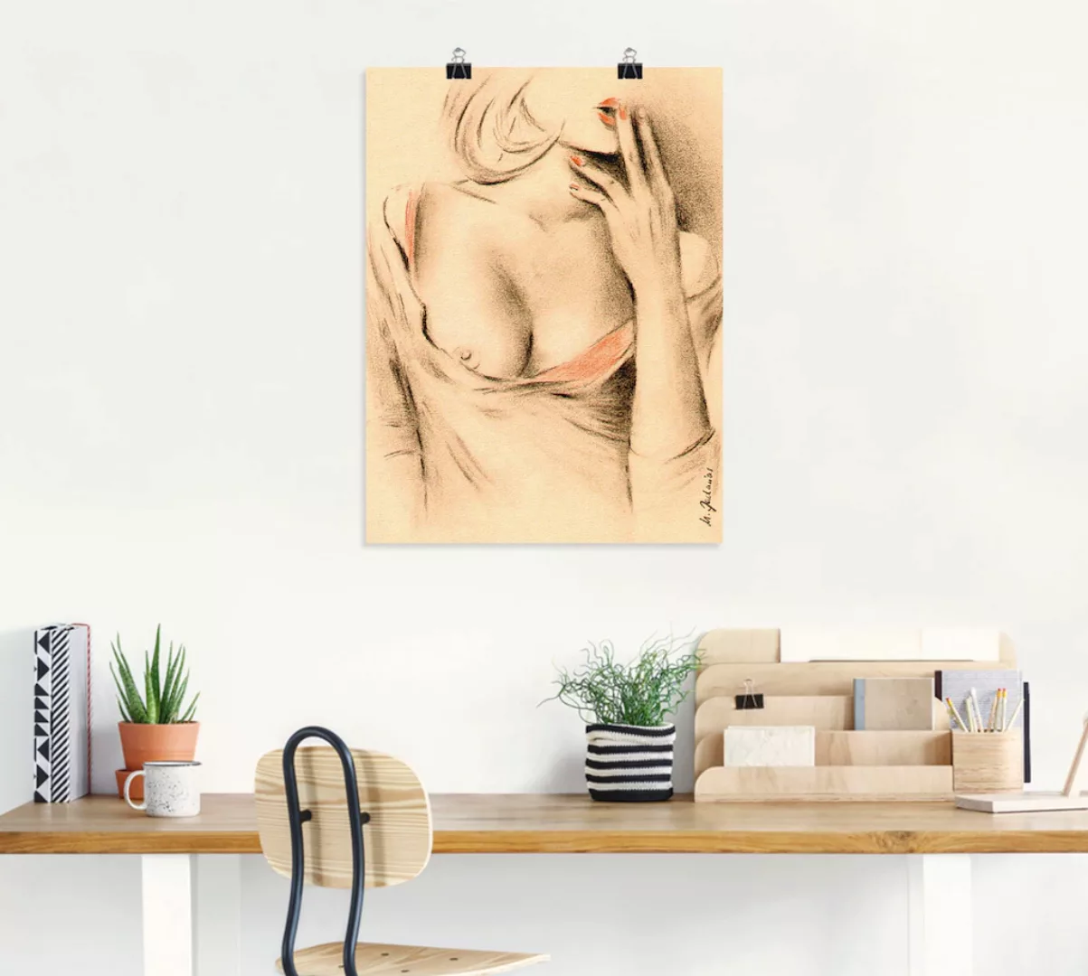 Artland Wandbild »Aphrodite der Moderne«, Frau, (1 St.), als Leinwandbild, günstig online kaufen