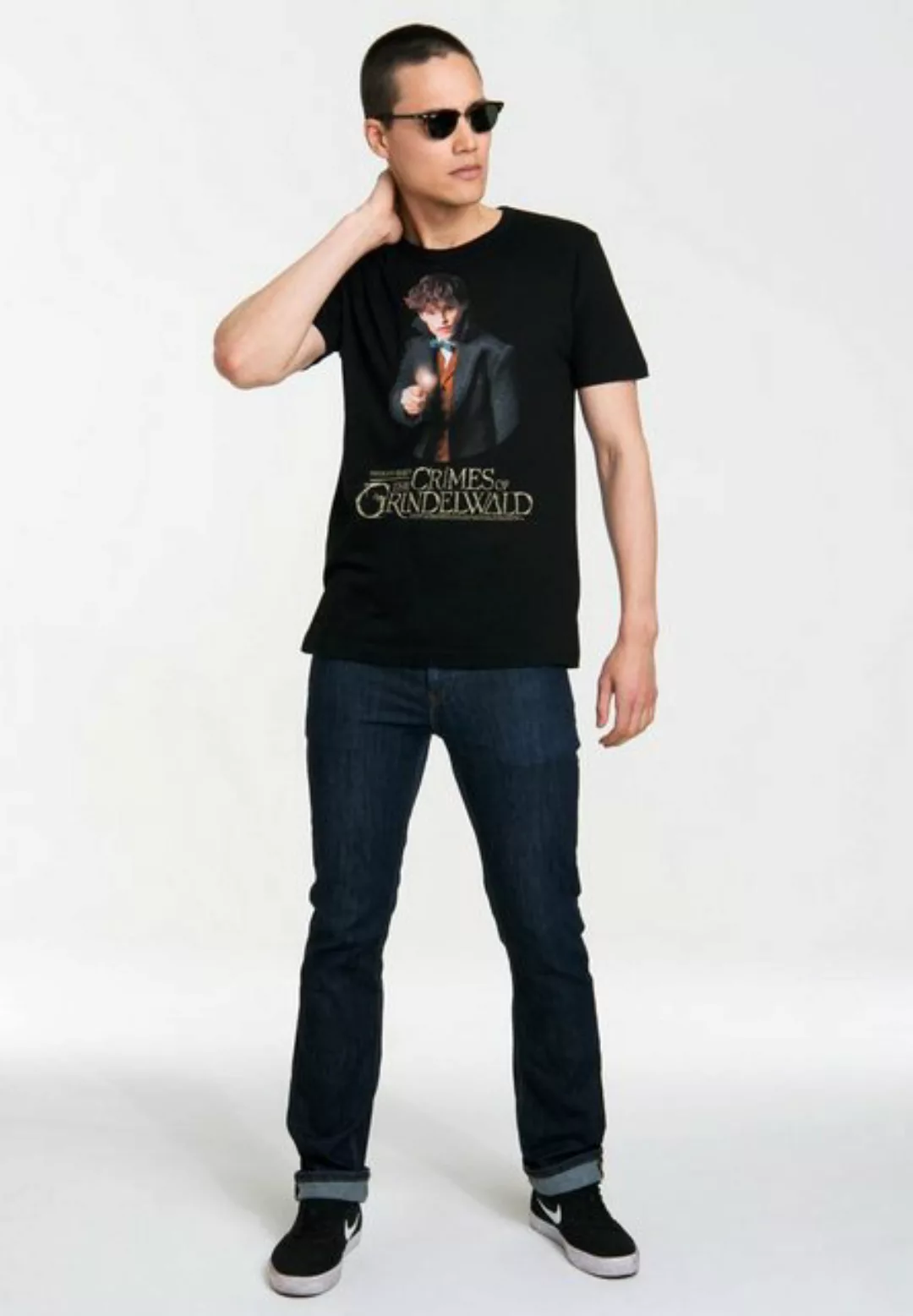 LOGOSHIRT T-Shirt Newt Scamander mit Phantastische Tierwesen-Frontprint günstig online kaufen