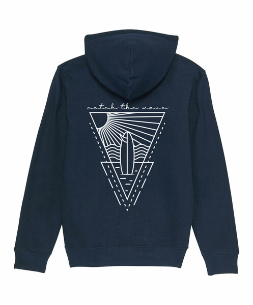 Catch The Wave Unisex Premium Hoodie Back Print günstig online kaufen