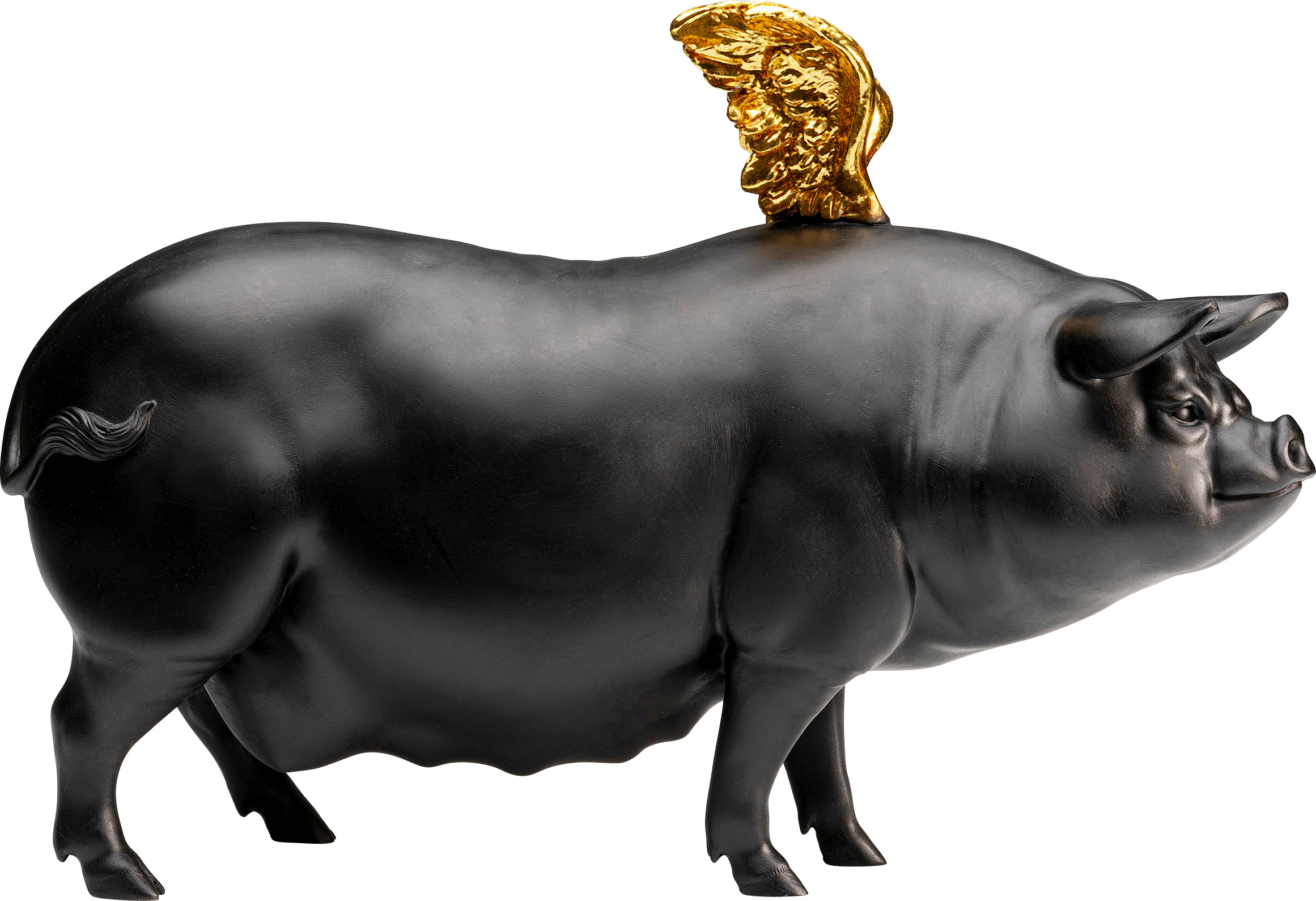 Kare Design Dekofigur »Deko Figur Flying Pig Schwarz 21cm« günstig online kaufen