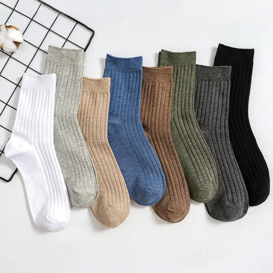 Söckchen Herrensocken Wild Solid Color Draw Herrensocken Tube Cotton Busine günstig online kaufen