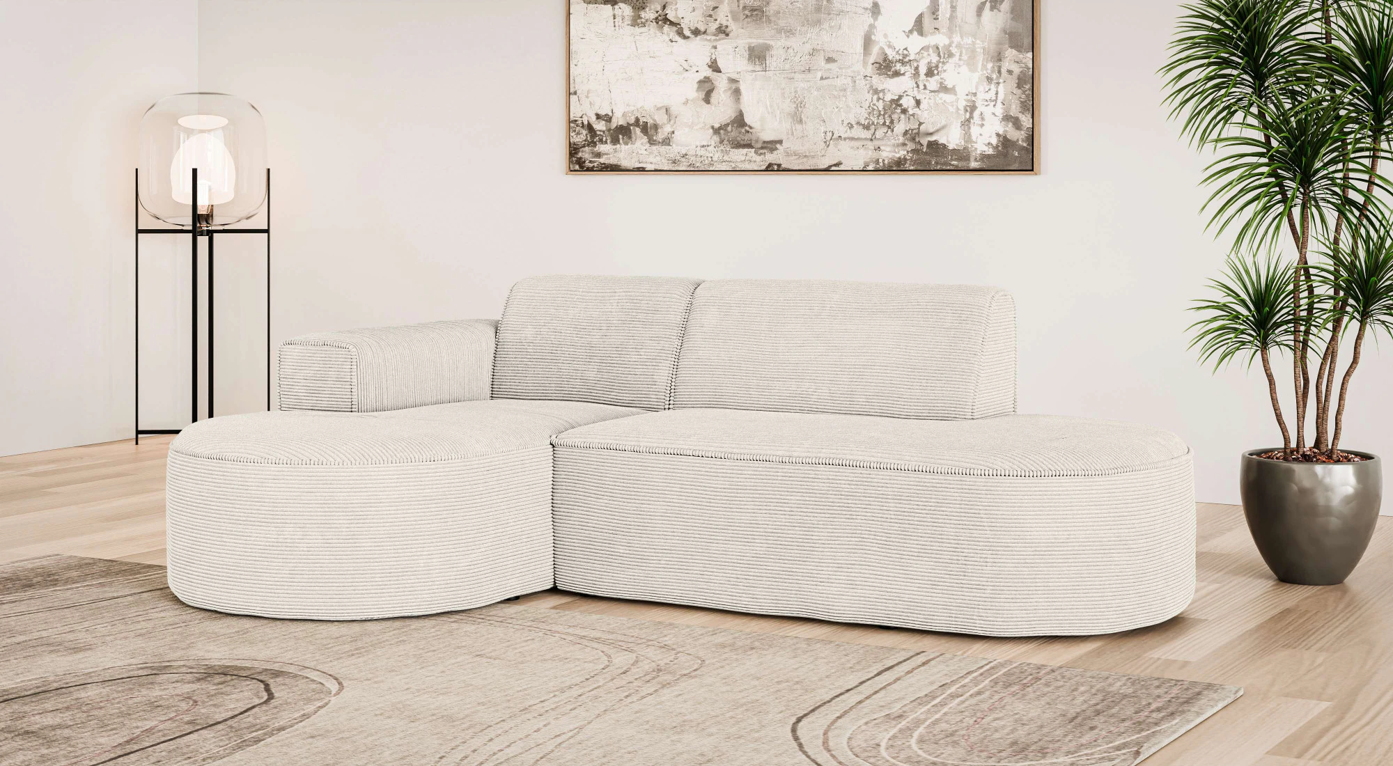 OTTO home Ecksofa "ADELLA Design-Sofa mit Recamiere rechts/links, 248/159/7 günstig online kaufen