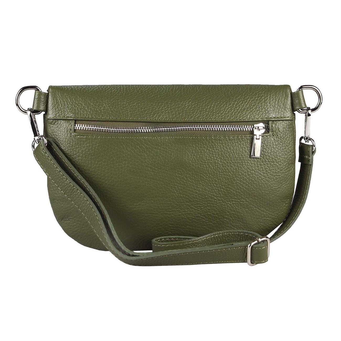 ITALYSHOP24 Bauchtasche Damen Leder Gürteltasche Hüfttasche günstig online kaufen