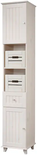 welltime Hochschrank "Venezia Landhaus", Breite 33 cm, aus hochwertigem Ech günstig online kaufen