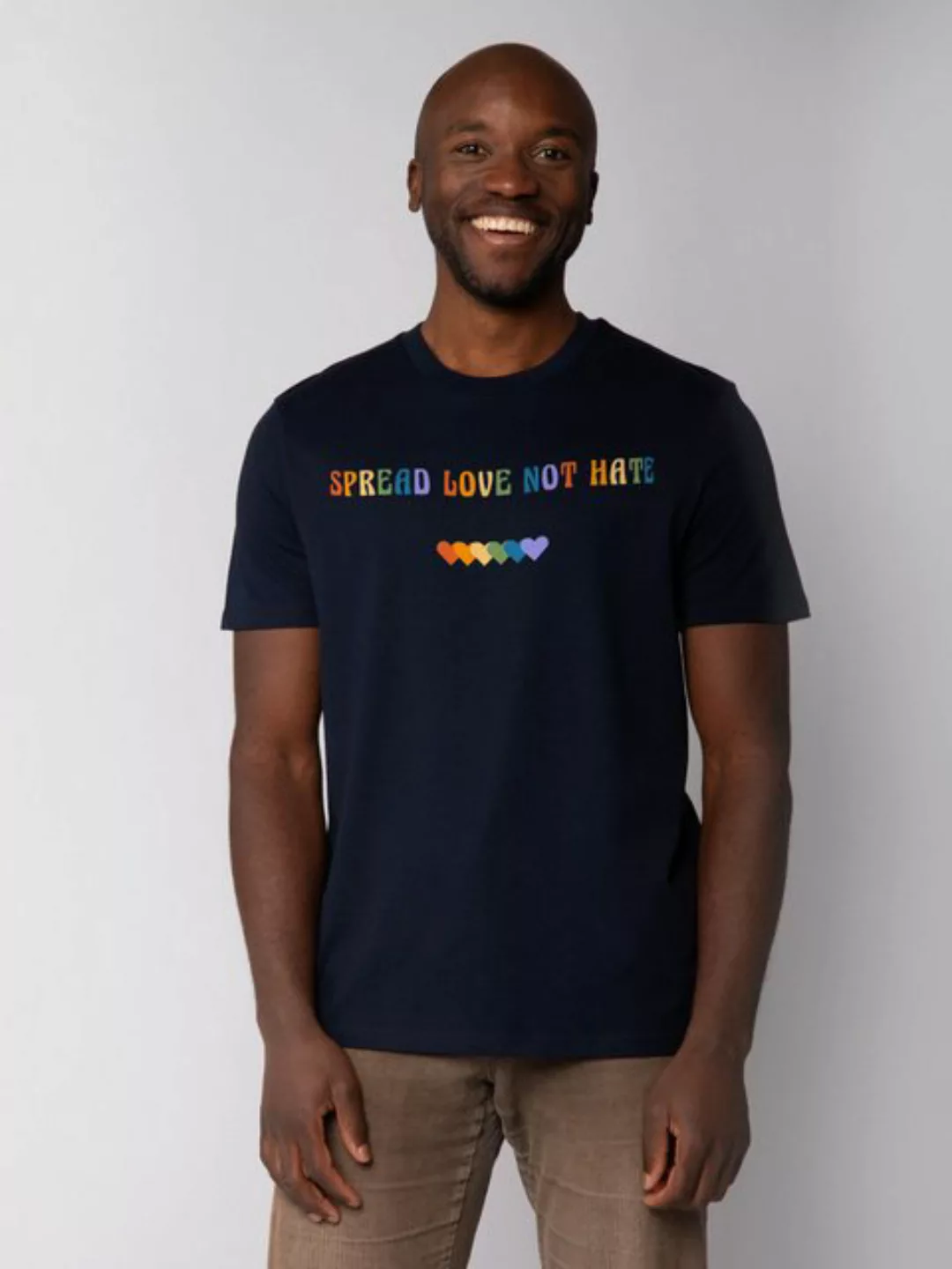 wat? Apparel Print-Shirt Spread Love not Hate (1-tlg) günstig online kaufen