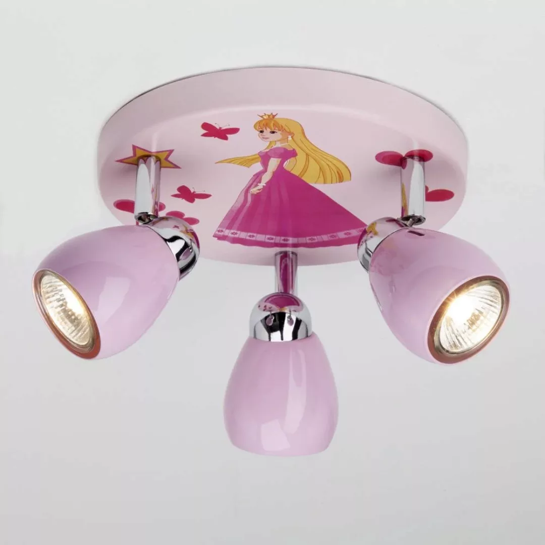 Brilliant LED-Spotrondell Princess 3-flammig Rosa günstig online kaufen