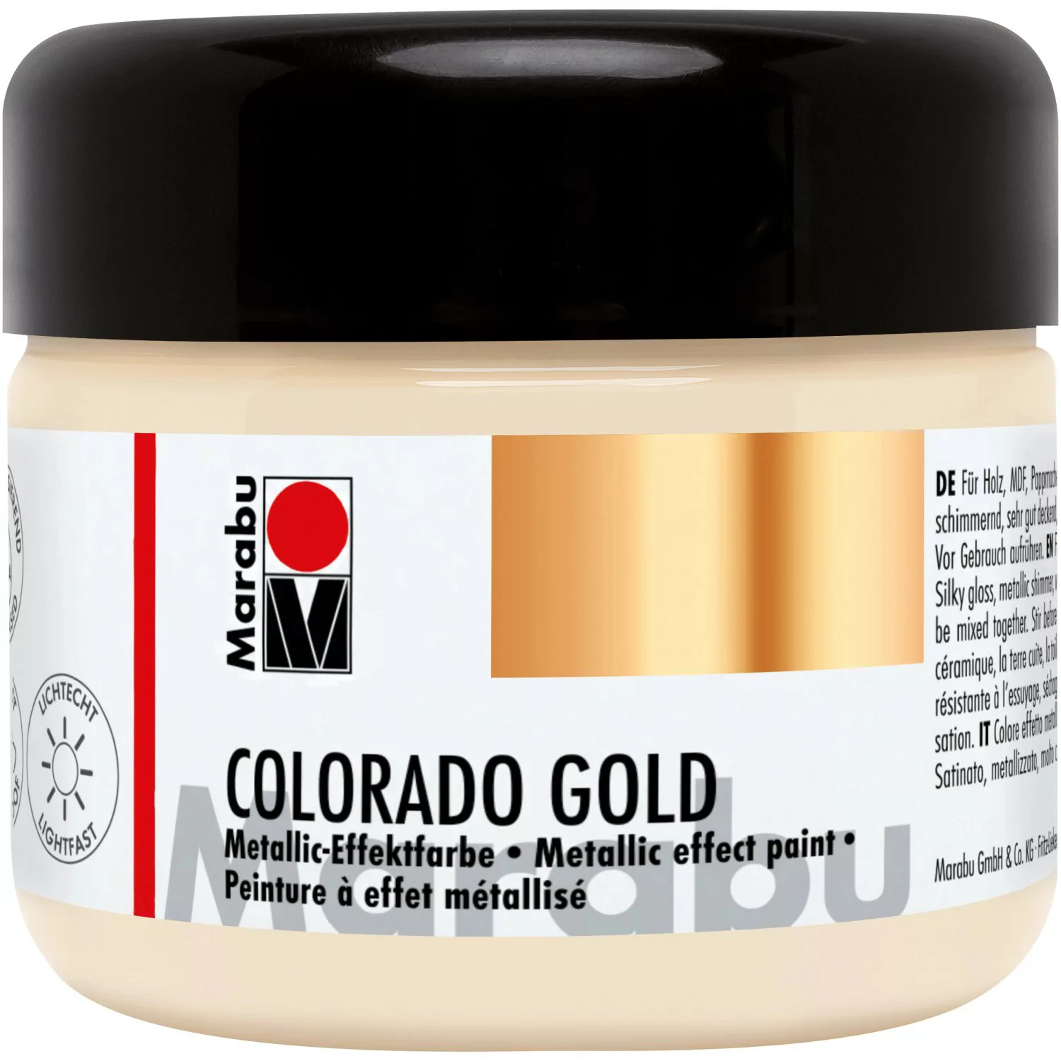 Marabu Colorado Gold Effektfarbe Weißgold 225 ml günstig online kaufen