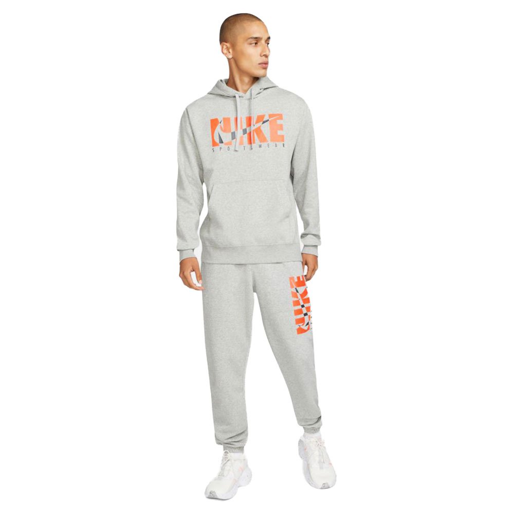 Nike Sportswear Trainingsanzug XL Dk Grey Heather / Base Grey günstig online kaufen