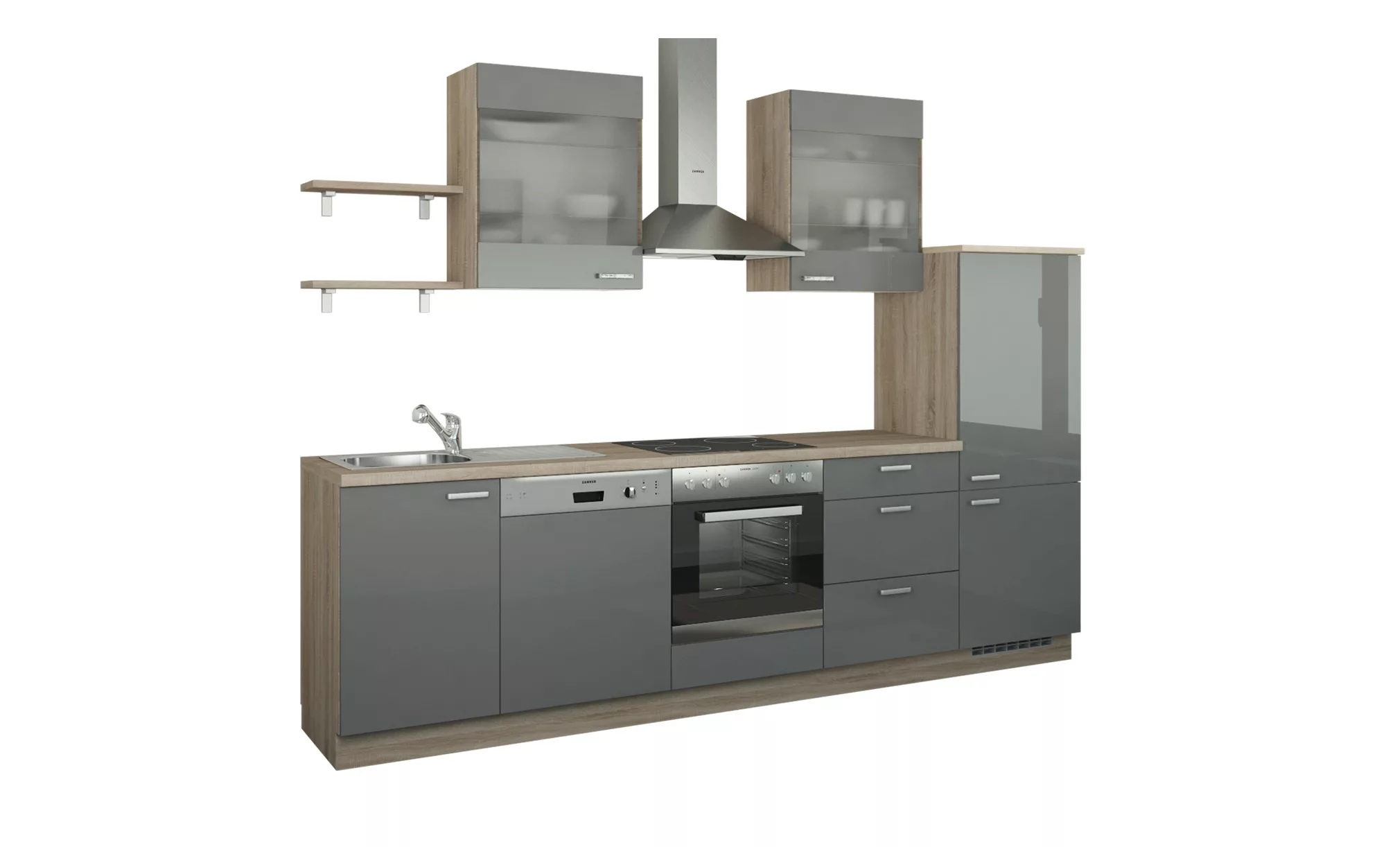 Küchenzeile ohne Elektrogeräte  Hamburg ¦ creme ¦ Maße (cm): B: 290 Aktuell günstig online kaufen