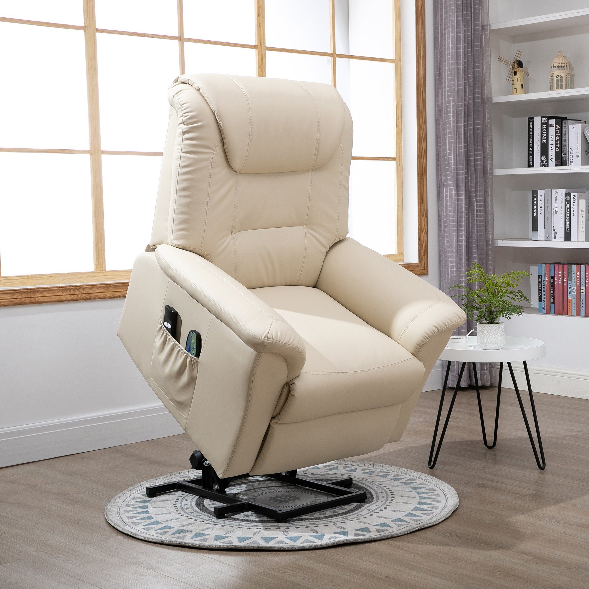 HOMCOM Massagesessel Sessel mit Aufstehhilfe, Massagestuhl günstig online kaufen