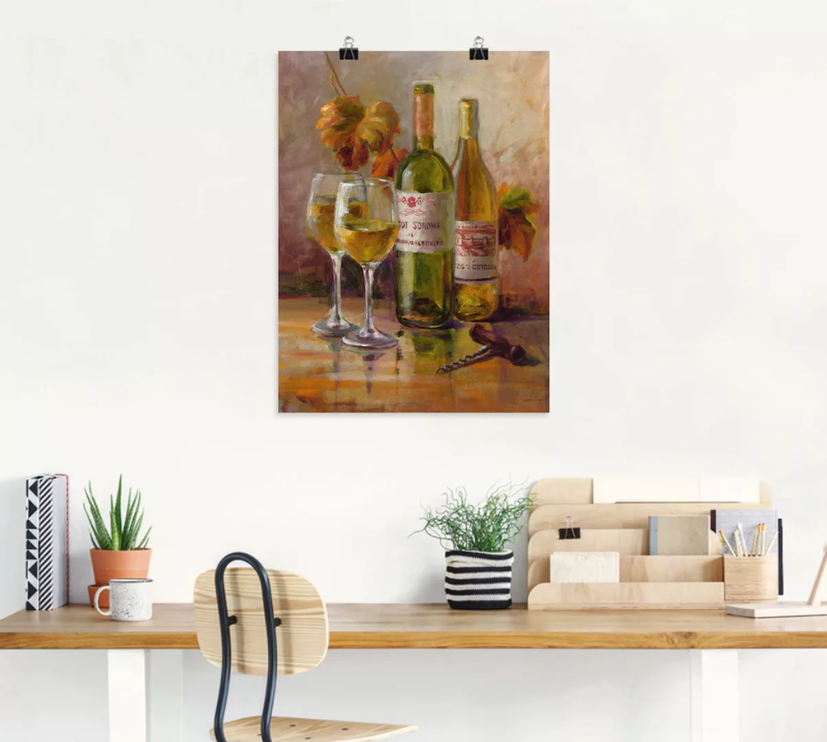 Artland Wandbild »Offener Wein II«, Getränke, (1 St.), als Leinwandbild, Po günstig online kaufen