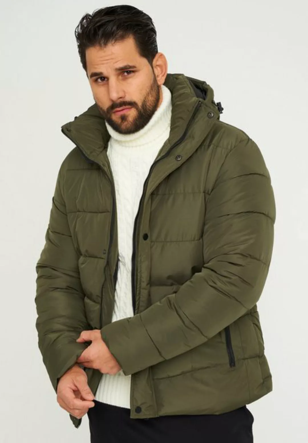 SOULSTAR Winterjacke S2TAHTA Herren Pufferjacke mit Kapuze warme Steppjacke günstig online kaufen