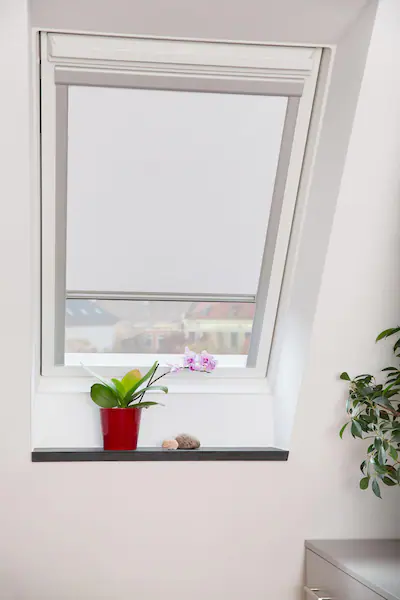 Dachfensterrollo Skylight VD blau B/L: ca. 97,3x122 cm günstig online kaufen