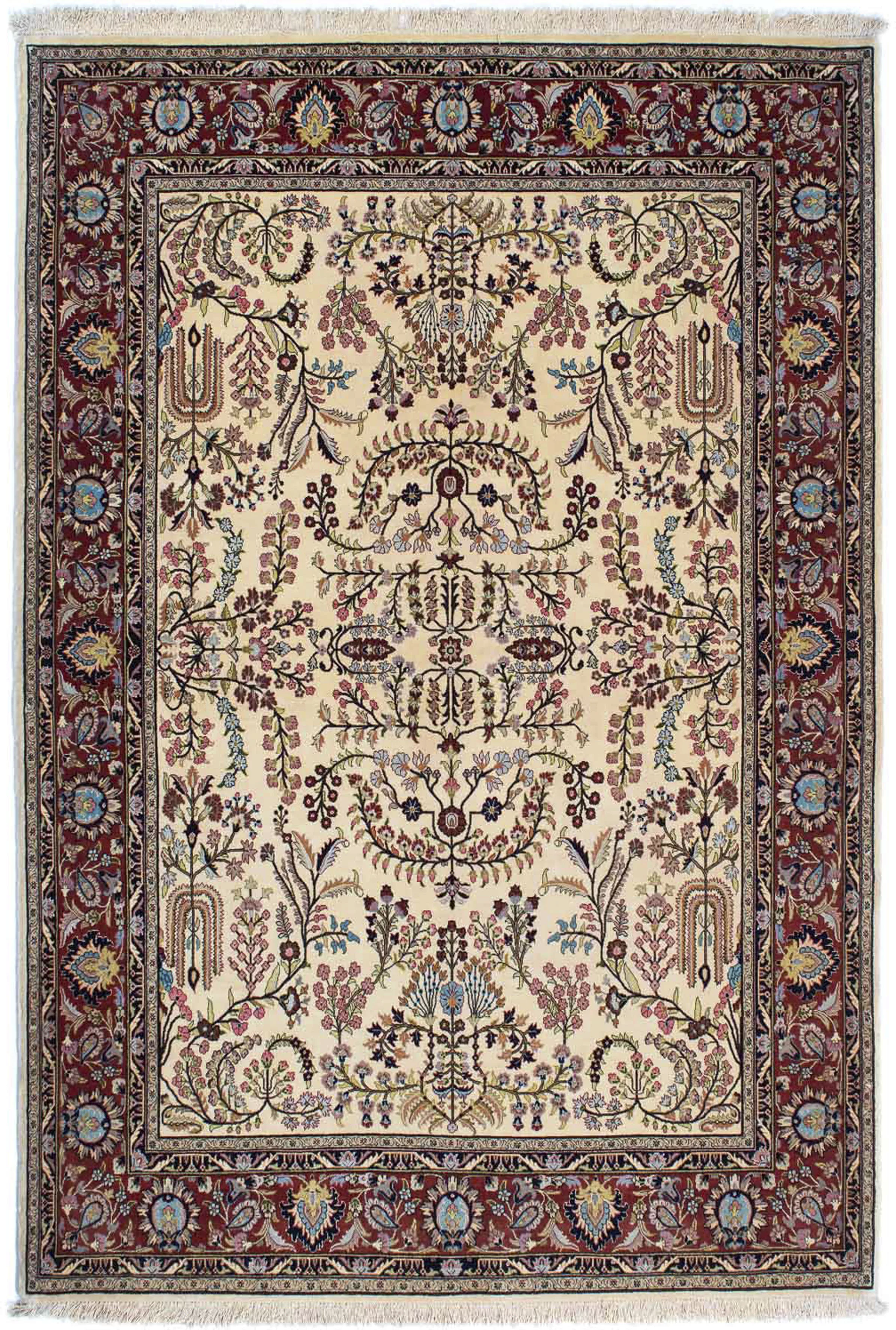 morgenland Orientteppich »Perser - Ghom - 207 x 142 cm - beige«, rechteckig günstig online kaufen