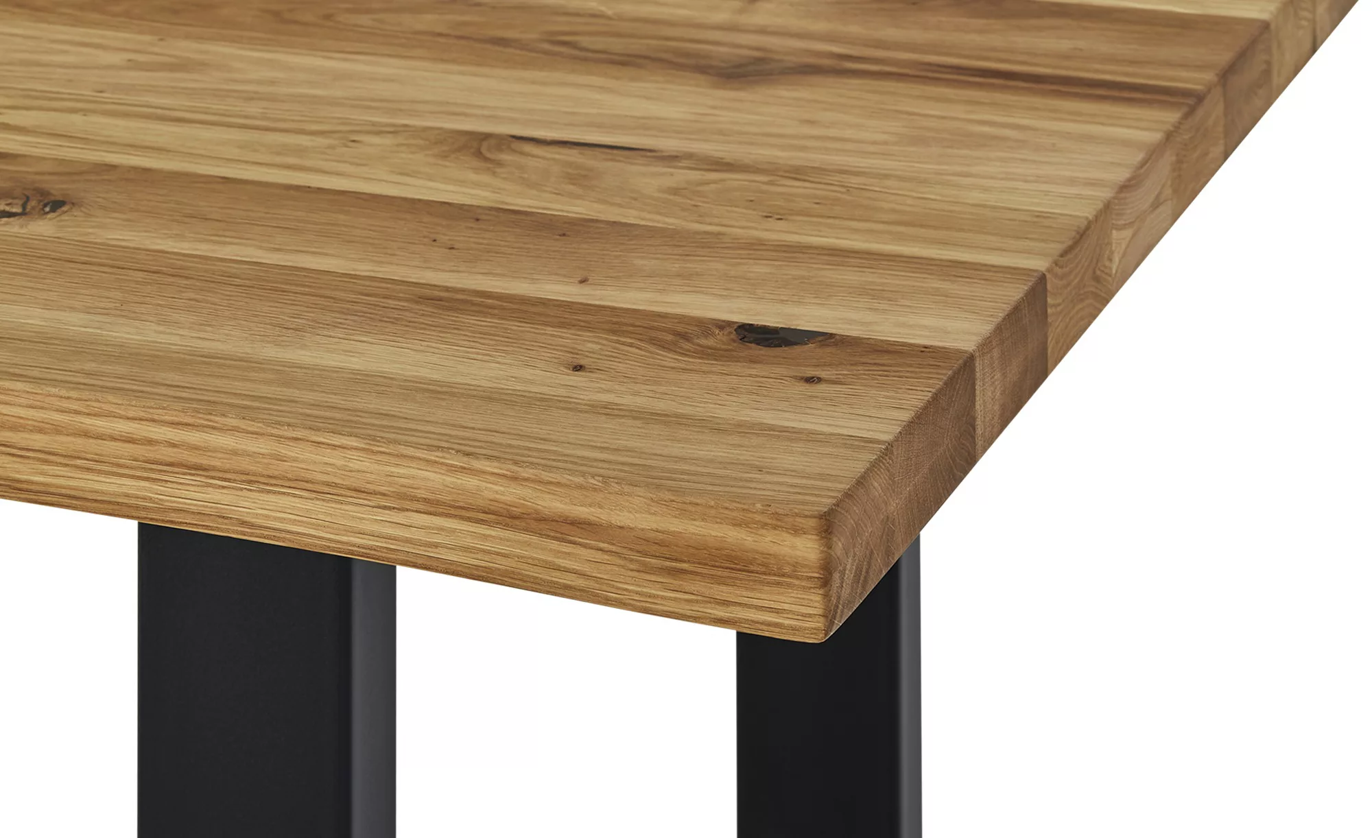 MCA living Esstisch "Rockford", Massivholztisch mit Baumkante günstig online kaufen
