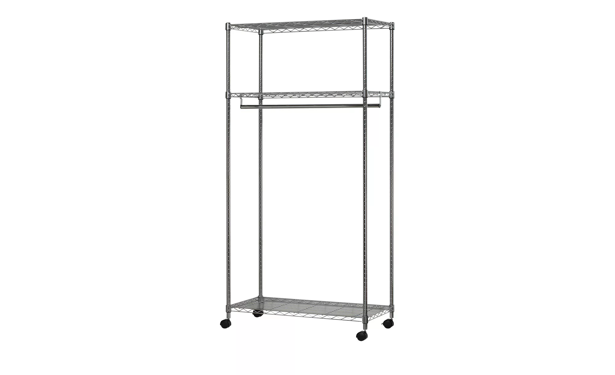 Rollgarderobe  Asta ¦ silber ¦ Metall ¦ Maße (cm): B: 91 H: 181 T: 45.0 Gar günstig online kaufen