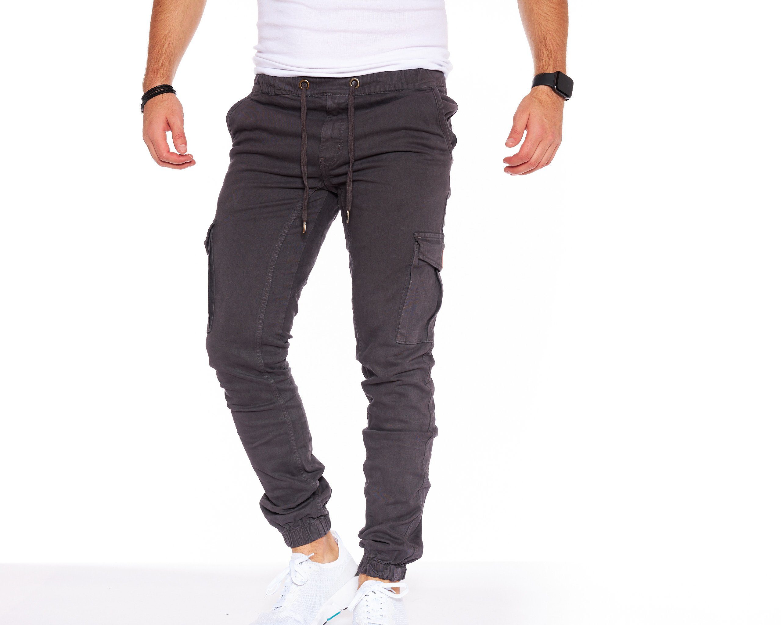 Styleko Chinohose Slim fit Cargohose Herren günstig online kaufen