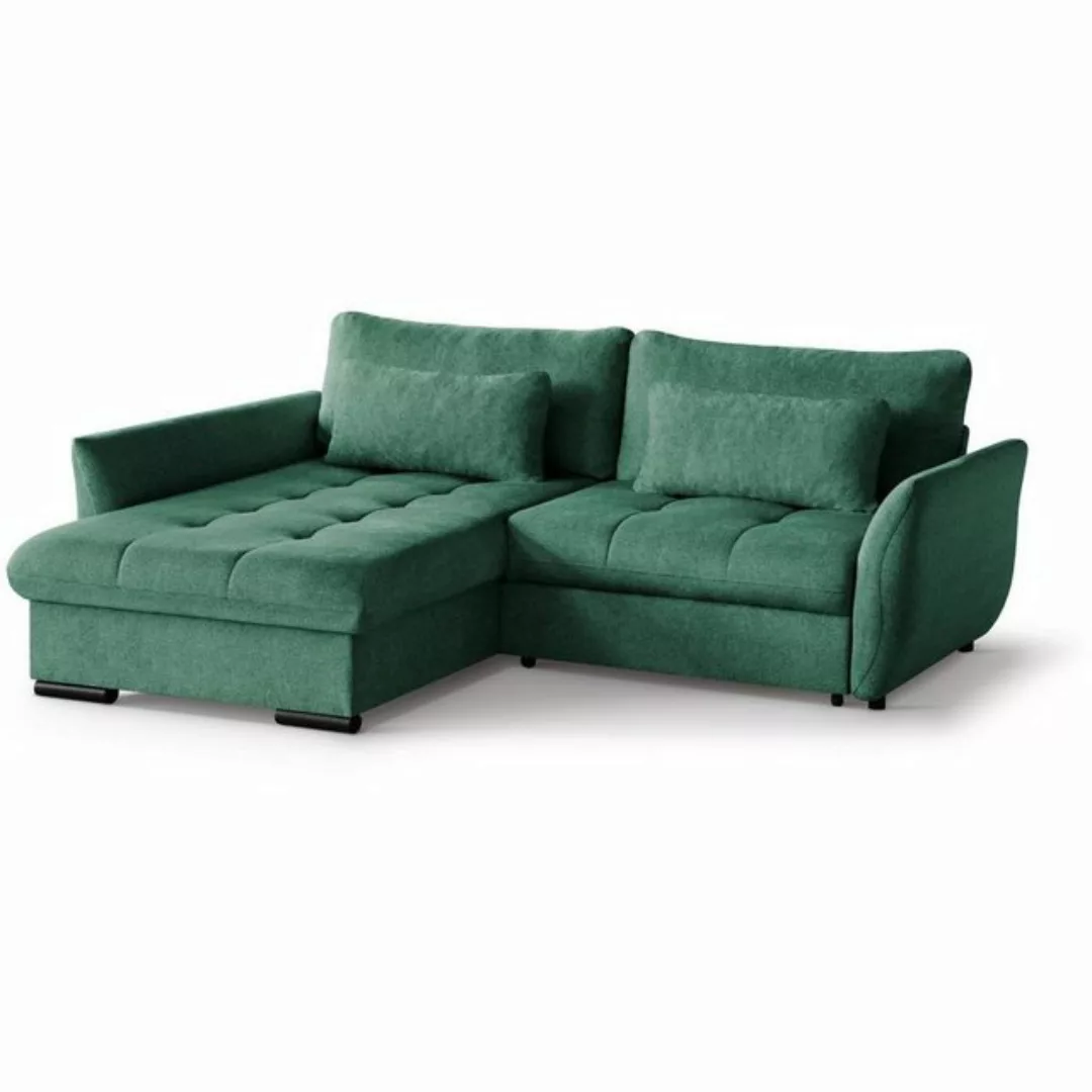 Beautysofa Ecksofa Caro, 240 cm Corner Sofa, stilvoll Wohnzimmerecke, mit R günstig online kaufen