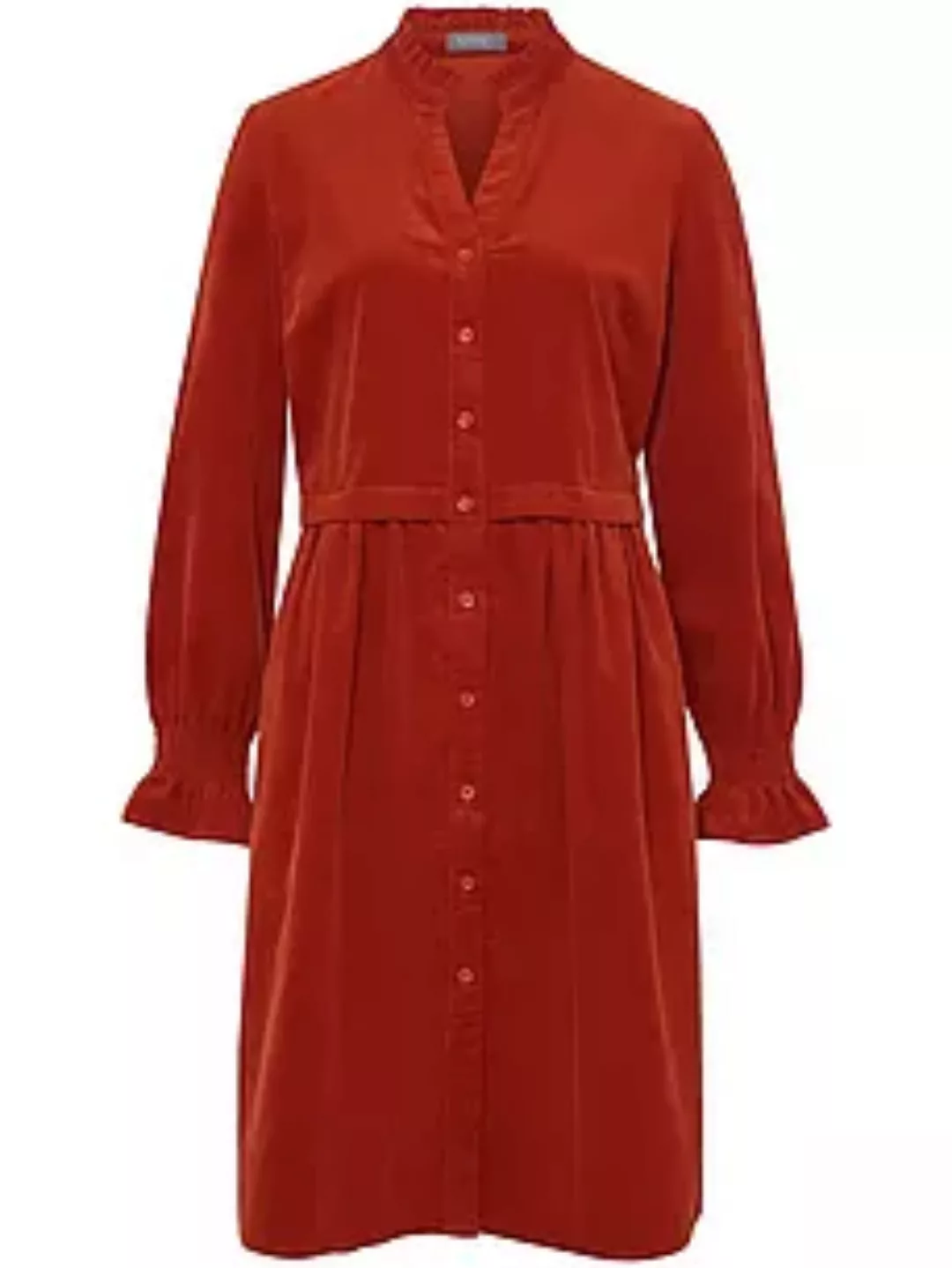 Cord-Kleid MYBC orange günstig online kaufen