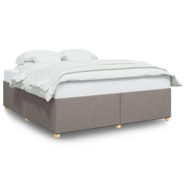 vidaXL Bett, Bettgestell ohne Matratze Taupe 180x200 cm Stoff günstig online kaufen