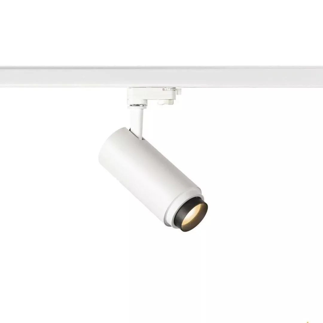 LED 3 Phasen Spot Numinos Zoom in Weiß und Schwarz 20W 1800lm 3000K günstig online kaufen