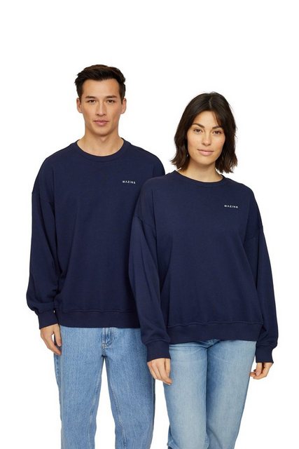 MAZINE Sweatshirt ROCKLAND SWEATER Blau Unisex Sweatshirt günstig online kaufen