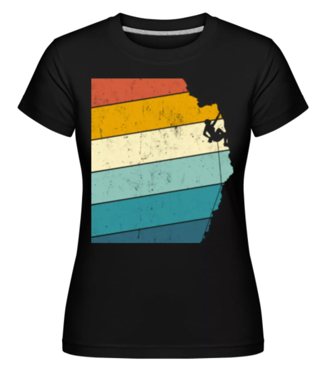Retro Kletterer Frau · Shirtinator Frauen T-Shirt günstig online kaufen