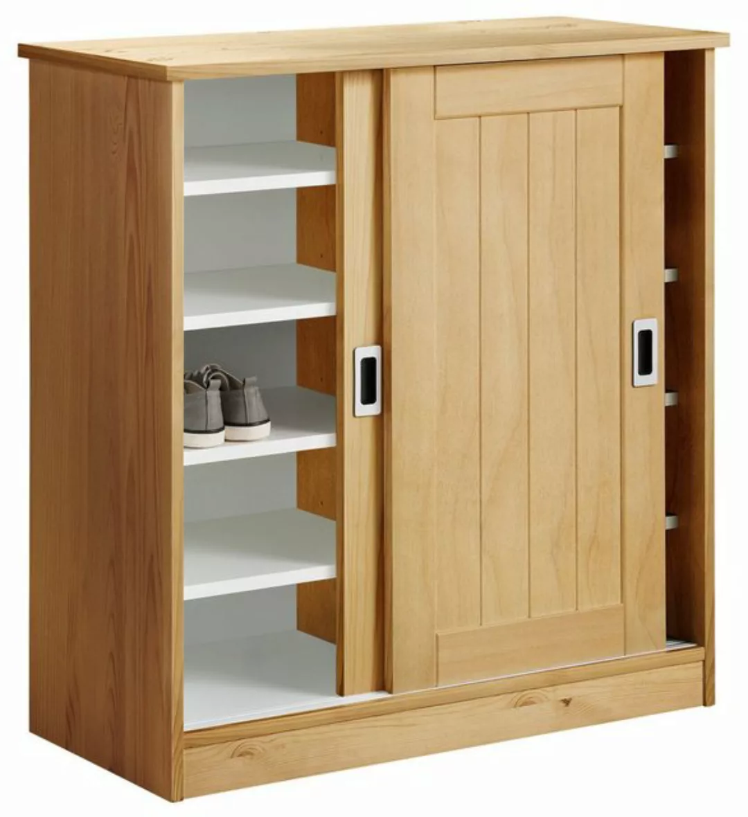 Home affaire Schuhschrank Nekso Breite 83 cm, aus MDF oder Massivholz, FSC® günstig online kaufen