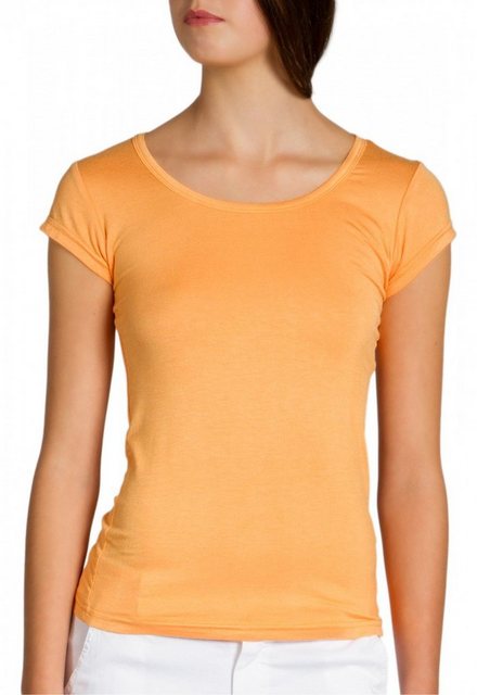 Caspar T-Shirt MUSE SRT005 klassisches Damen Basic kurzarm Shirt günstig online kaufen