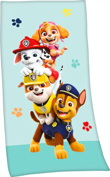 Badetuch Paw Patrol Multi Baumwolle B/L: ca. 75x150 cm günstig online kaufen