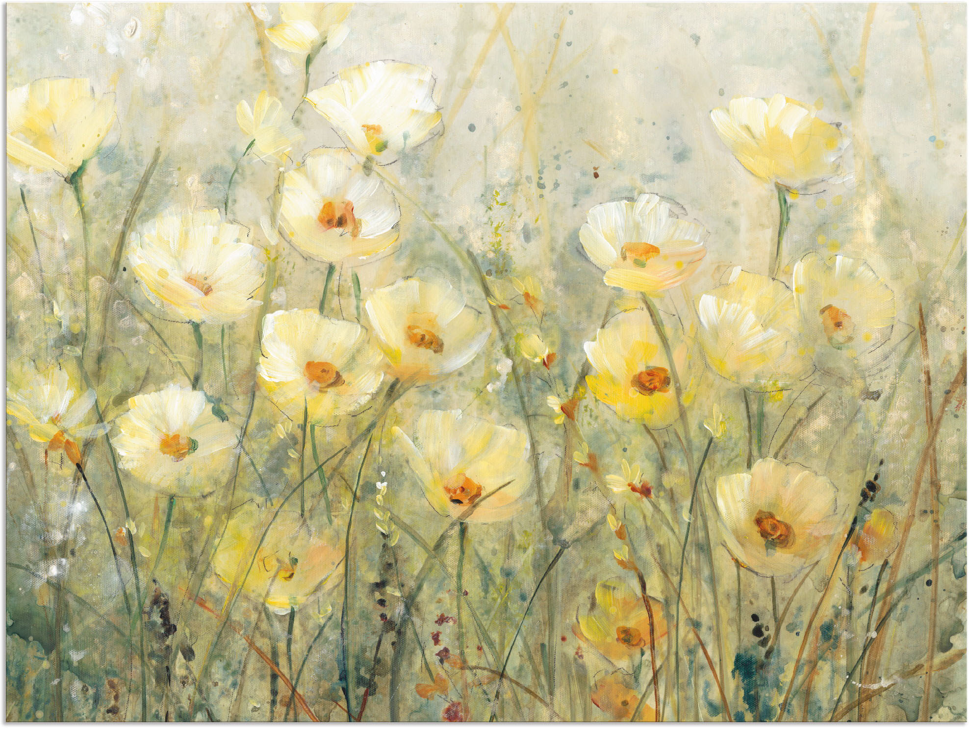 Artland Wandbild "Sommer in voller Blüte I", Blumenwiese, (1 St.), als Alub günstig online kaufen