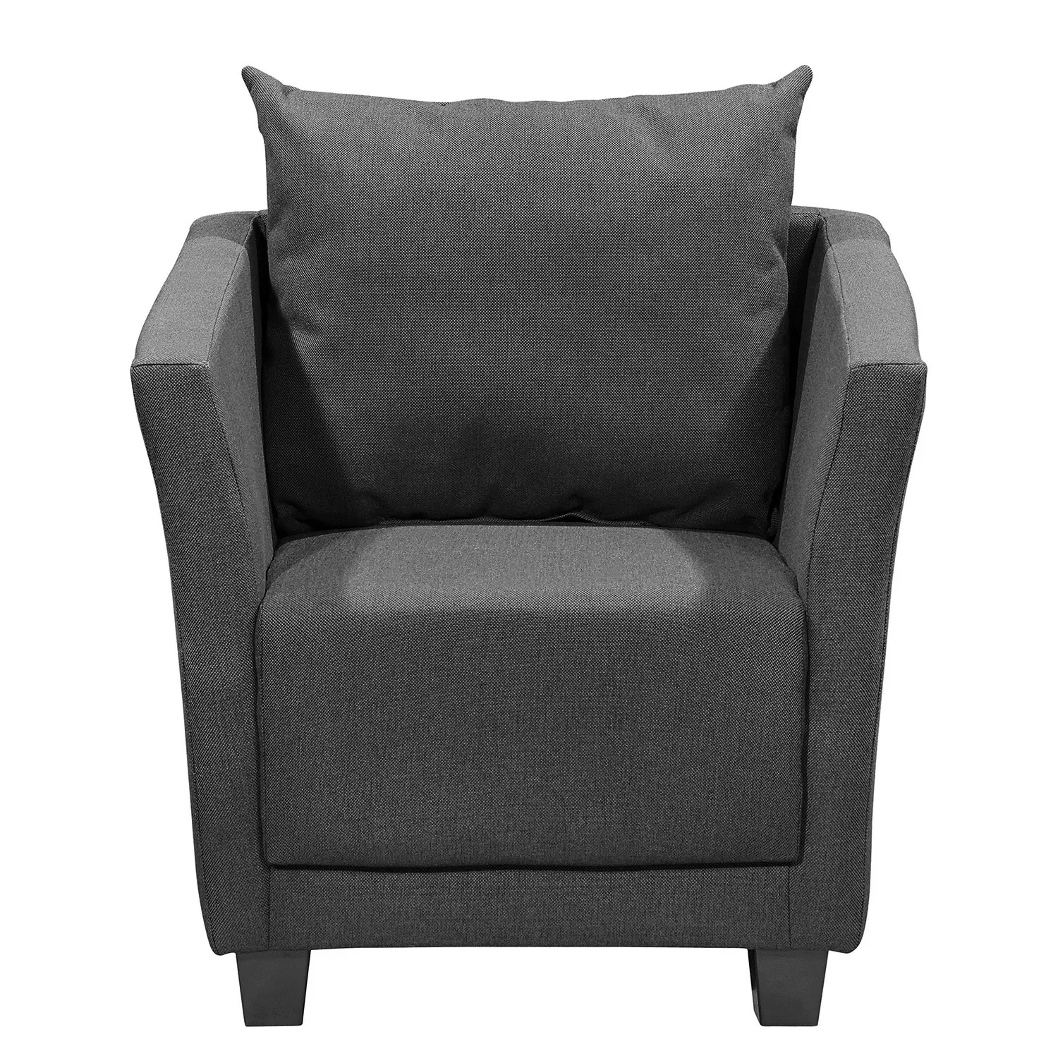 home24 Fredriks Sessel Ondara II Dunkelgrau Strukturstoff 72x71x73 cm (BxHx günstig online kaufen