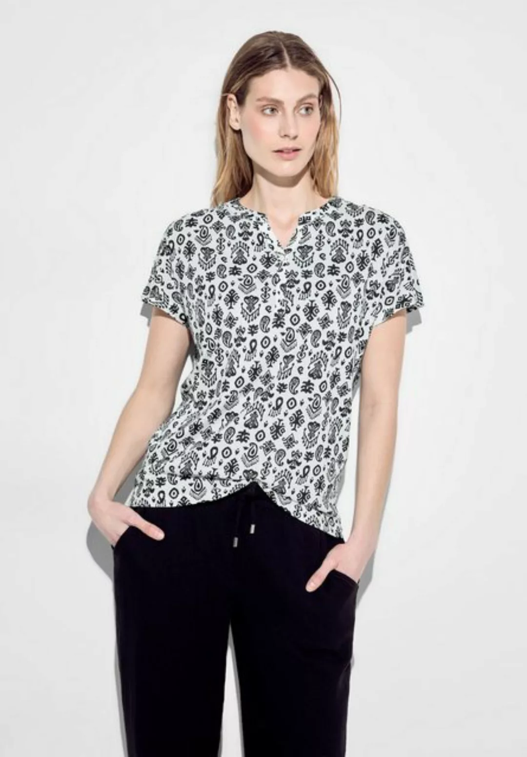 Cecil T-Shirt mit Ornament Print günstig online kaufen