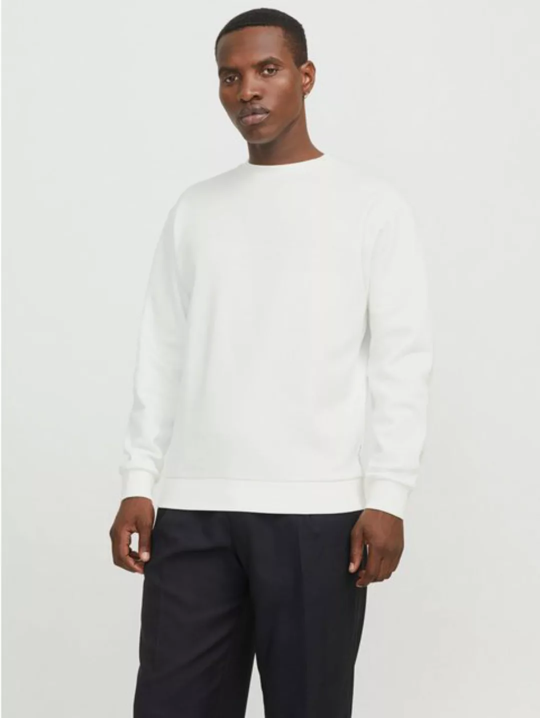 Jack & Jones Sweatshirt JJEBRADLEY SWEAT CREW NOOS mit Rippbündchen günstig online kaufen