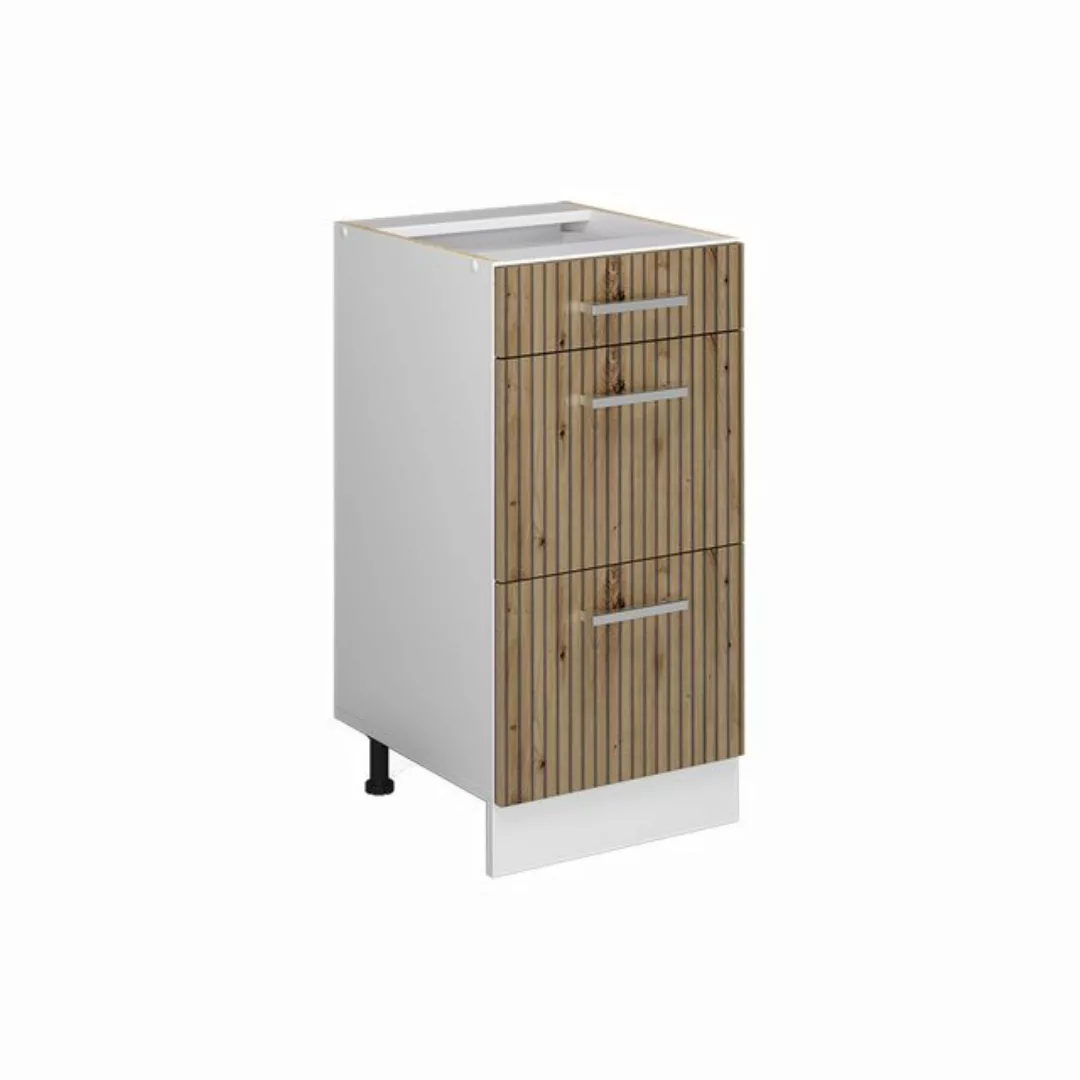 Vicco Spülenunterschrank R-Line, Artisan-Eiche/Weiß, 80 cm, AP Anthrazit günstig online kaufen