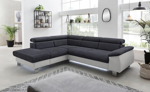 COTTA Polstergarnitur »Komaris L-Form«, (Set), Set bestehend aus: Ecksofa m günstig online kaufen