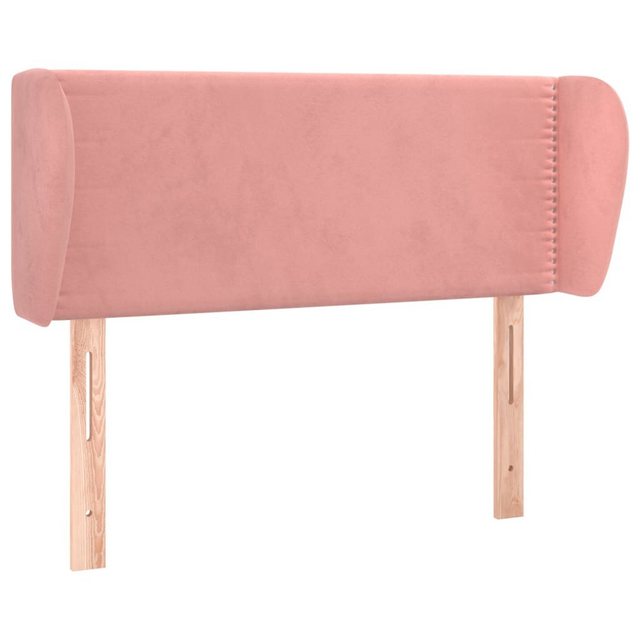 vidaXL Bett, Kopfteil mit Ohren Rosa 103x23x78/88 cm Samt günstig online kaufen