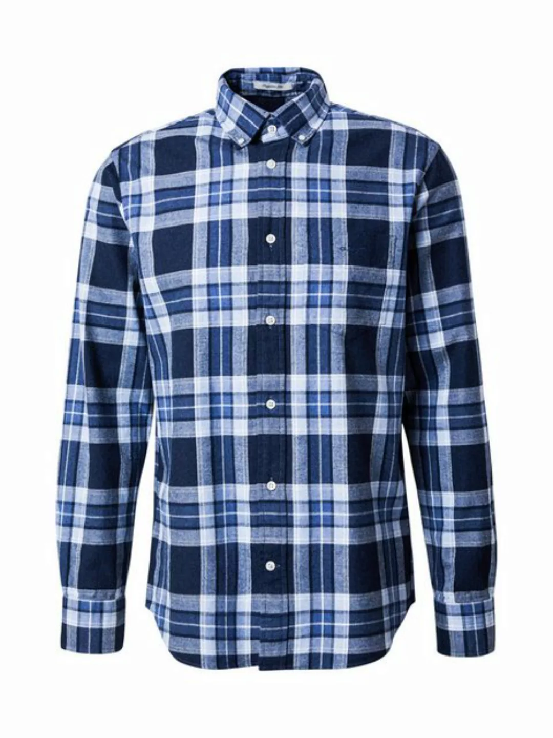 Gant Hemd Tartan Kariert Blau - Größe XXL günstig online kaufen