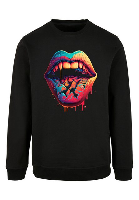 F4NT4STIC Kapuzenpullover "Drooling Lips CREW", Print günstig online kaufen