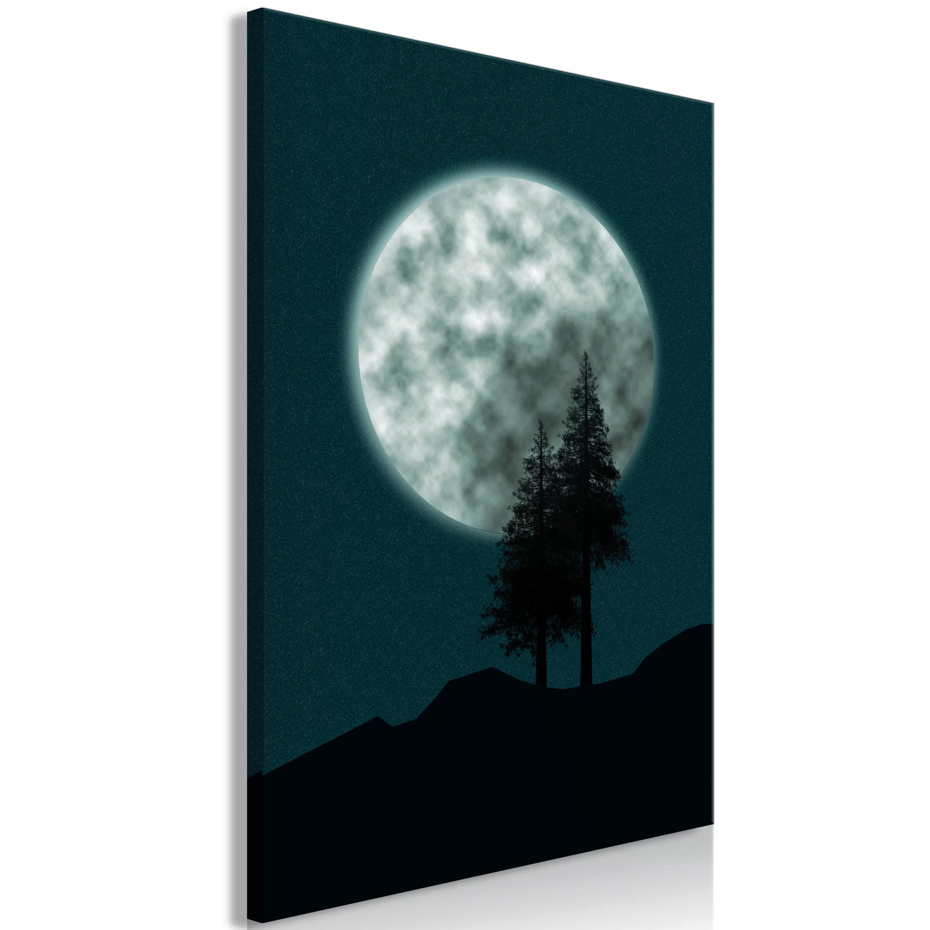 Wandbild - Beautiful Full Moon (1 Part) Vertical günstig online kaufen