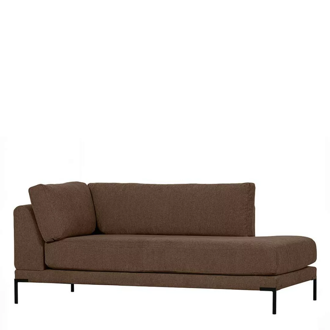 Wohnzimmer Couch XXL in Braun Stoff fünf Sitzplätzen (fünfteilig) günstig online kaufen