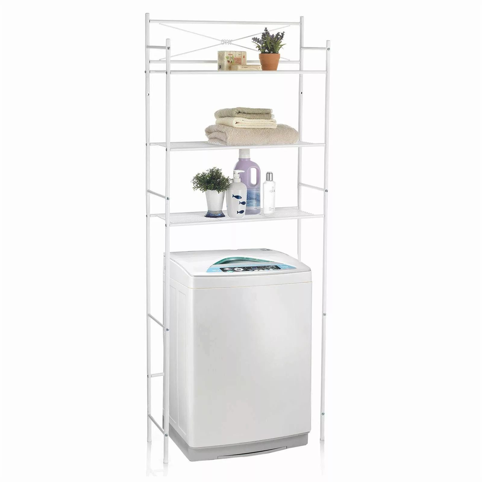 CARO-Möbel Standregal MARSA, Toilettenregal Waschmaschinenregal Badezimmer günstig online kaufen