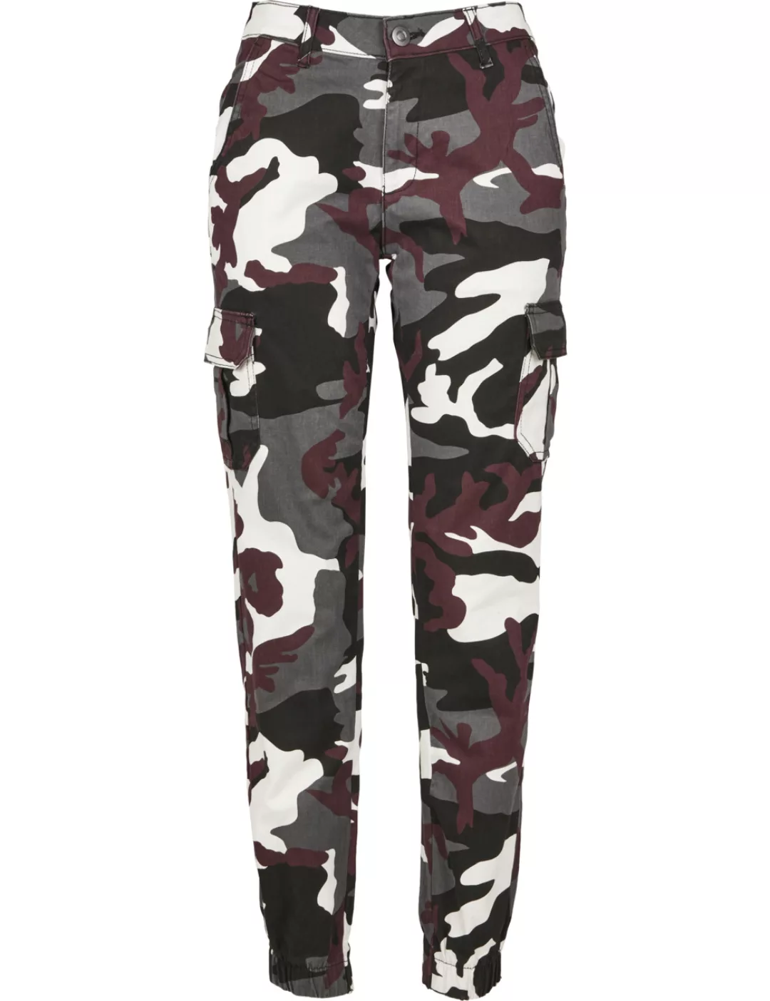 Urban Classics Ladies Hosen HIGH WAIST CAMO CARGO günstig online kaufen