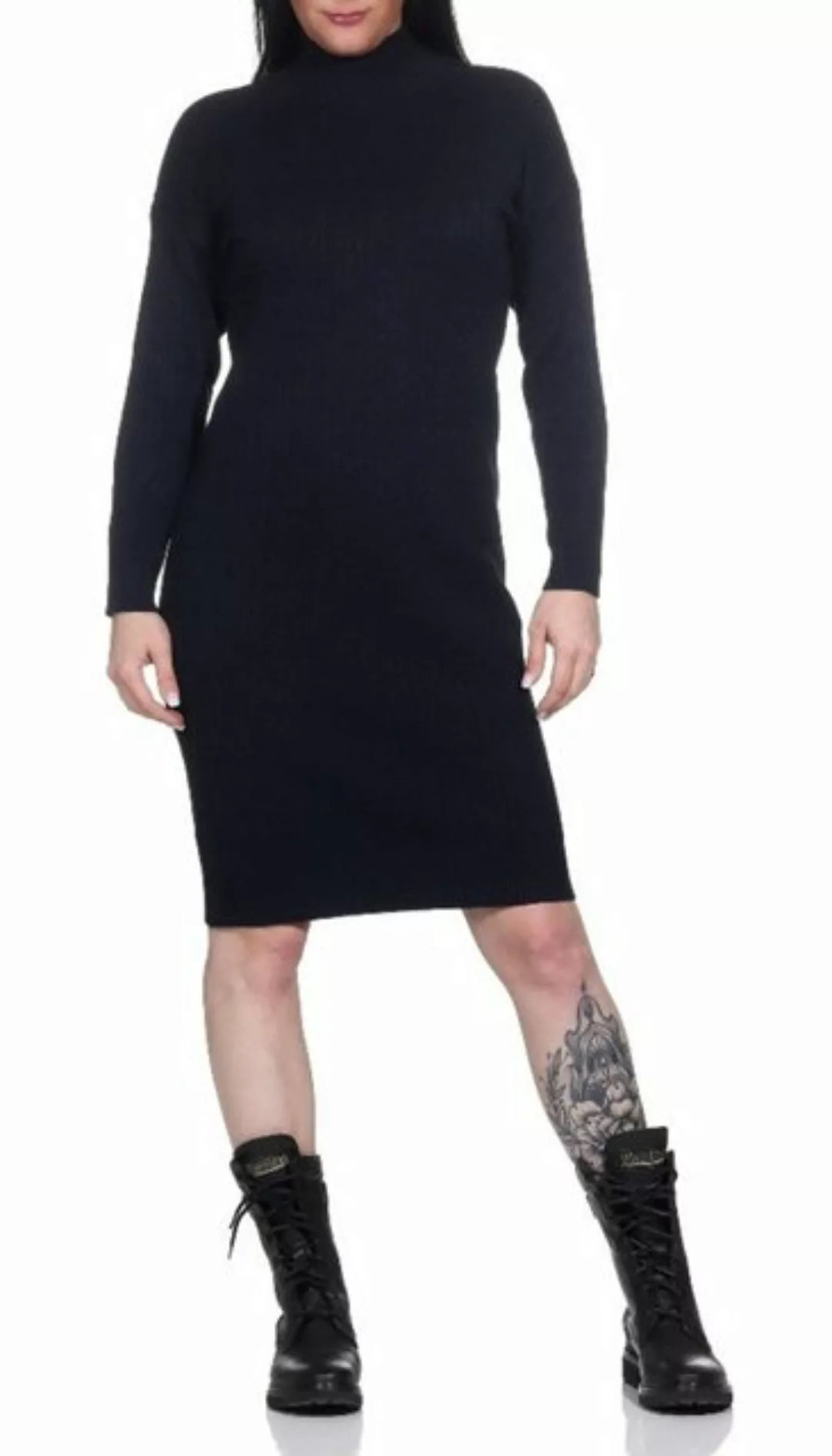 Mississhop Partykleid Strickkleid mit Zopfmuster gestricktes Kleid 360 günstig online kaufen