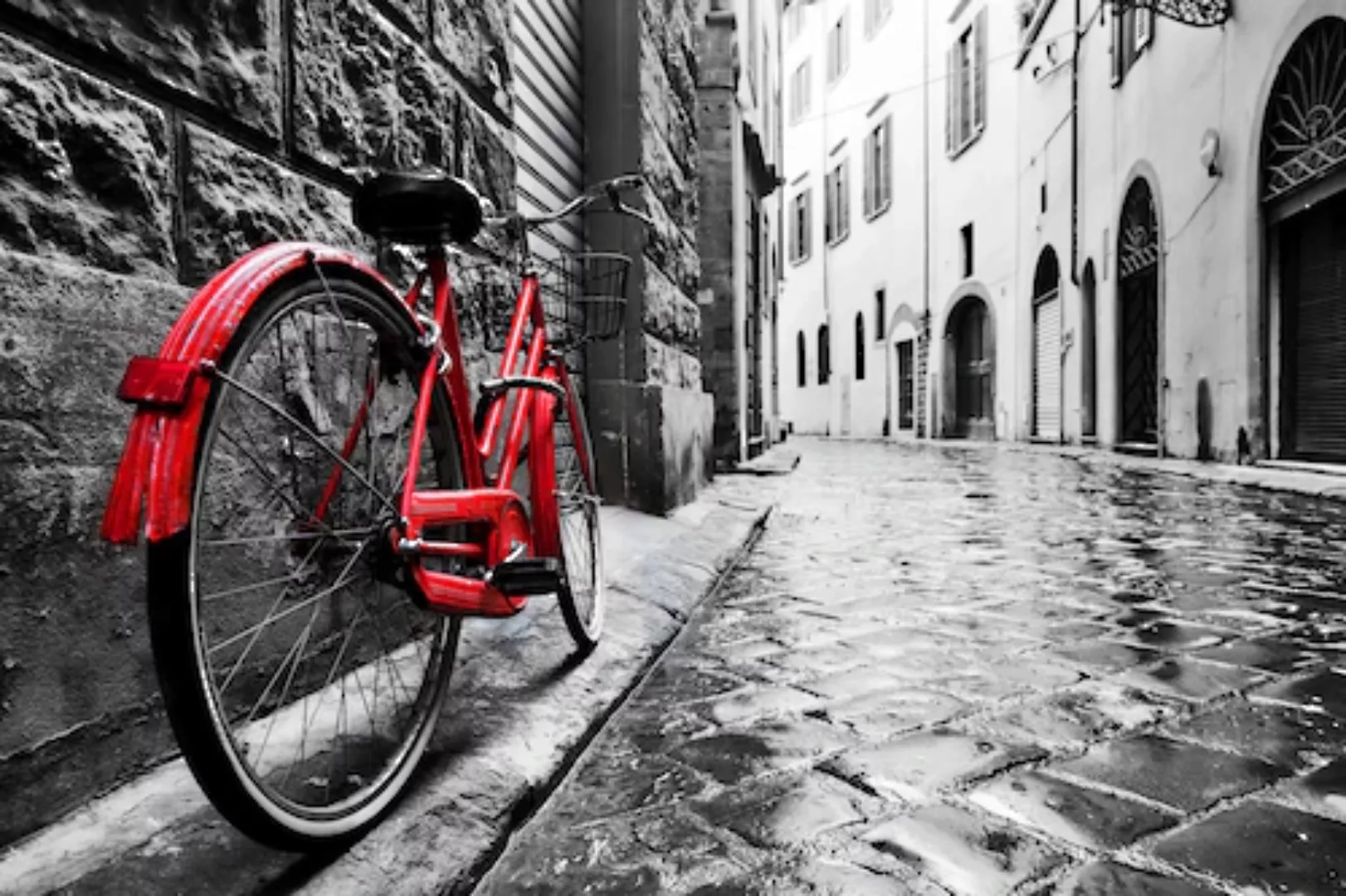 Papermoon Fototapete »Retro Old Town Bike« günstig online kaufen
