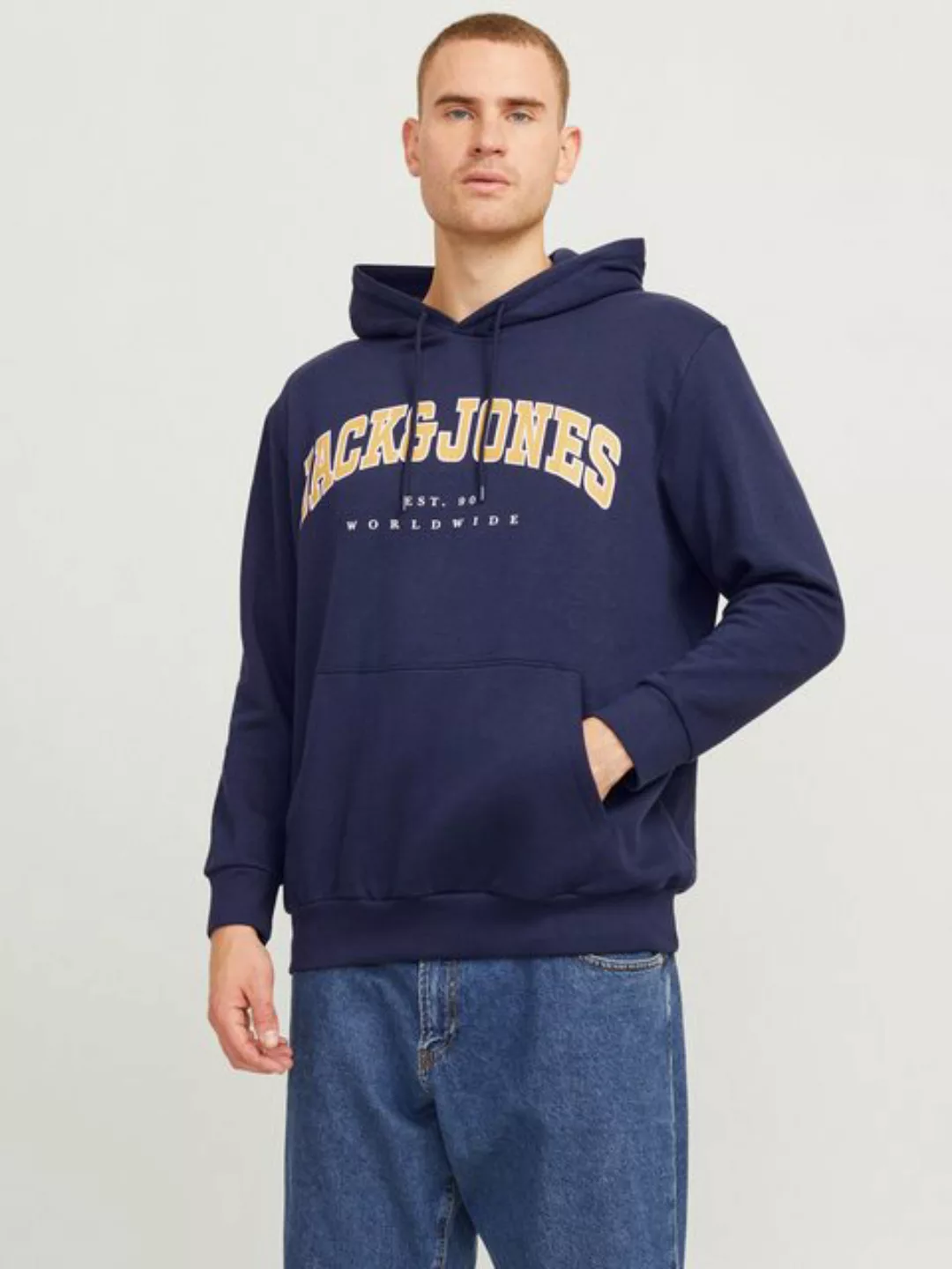 Jack & Jones PlusSize Hoodie JJECALEB VARSITY SWEAT HOOD NOOS PLS günstig online kaufen