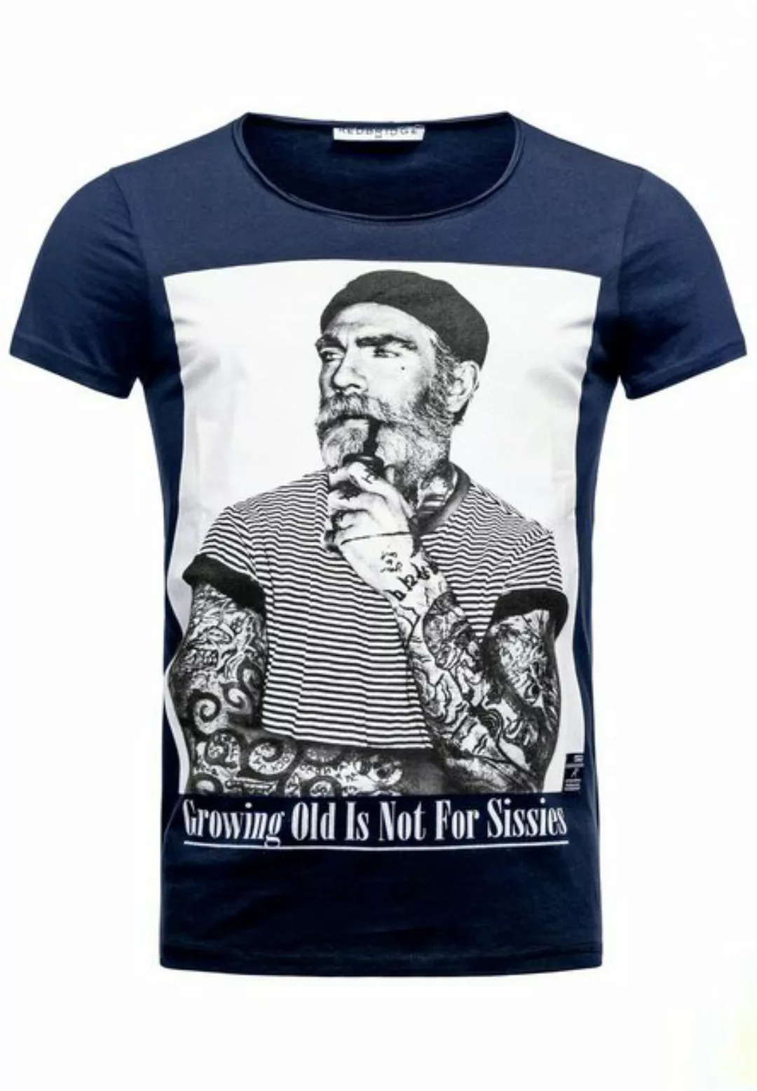 RedBridge T-Shirt Red Bridge Herren T-Shirt Growing old is not for Sissies günstig online kaufen