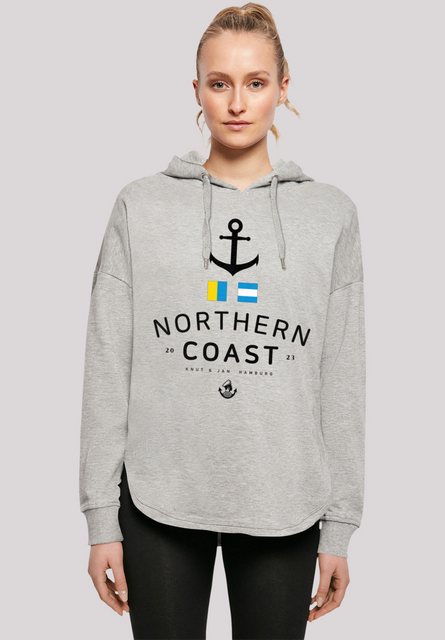 F4NT4STIC Kapuzenpullover "Damen Oversized Hoodie Nordsee Flaggen", Print günstig online kaufen